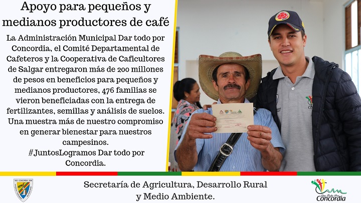 Apoyo a medianos y pequeños productores de café. 